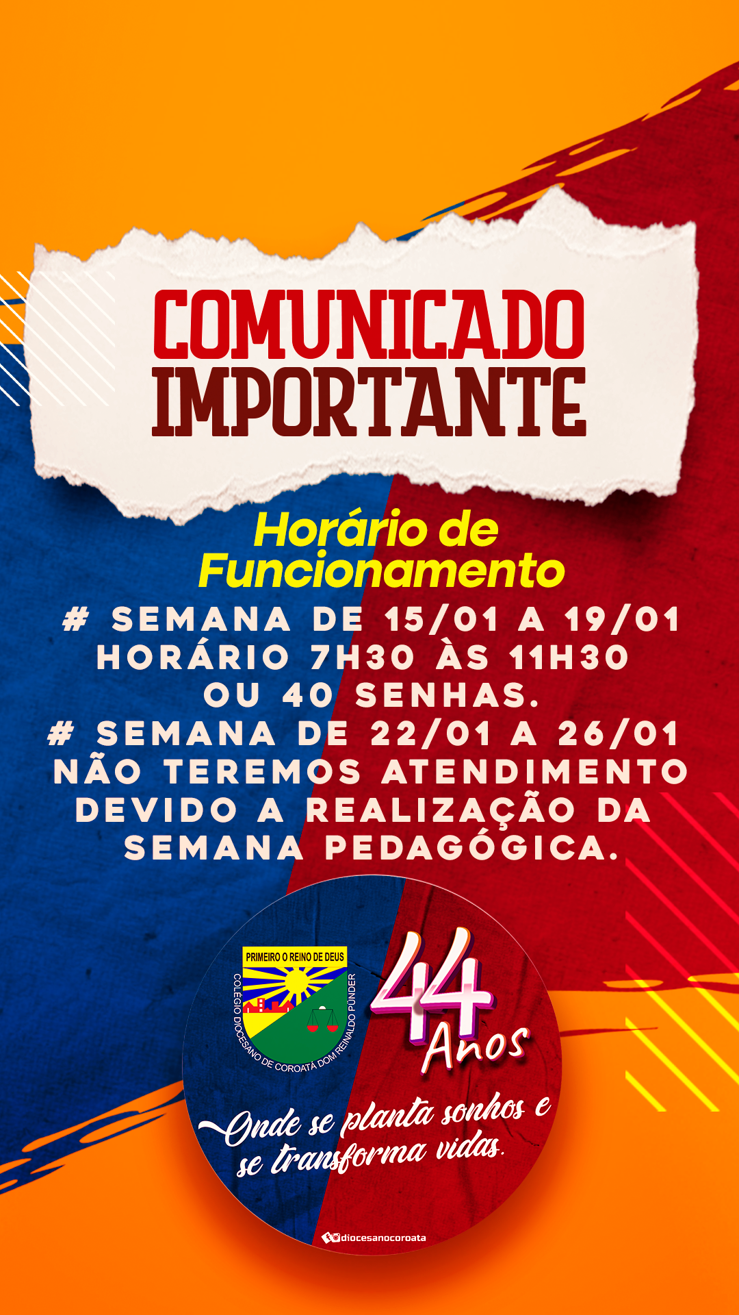 Comunicado Importante!