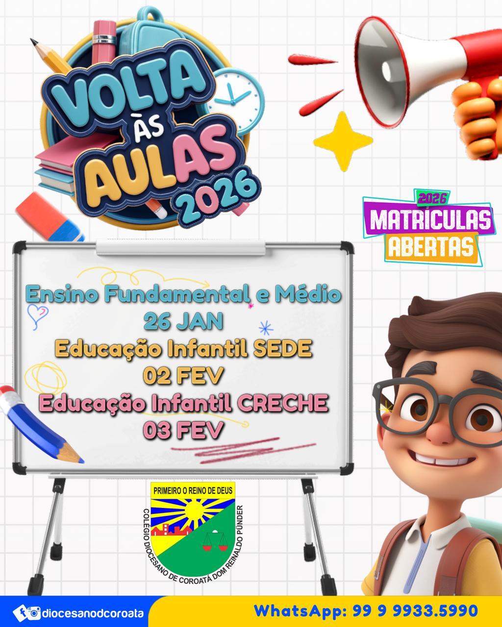 VOLTA ÀS AULAS 2026